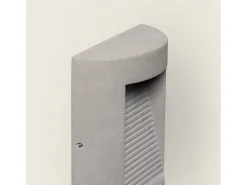 Aplique de Pared Exterior LED Regulable 16W Cemento Zalix Gris Piedra