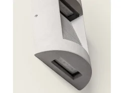 Aplique de Pared Exterior LED Regulable 16W Cemento Zalix Gris Piedra