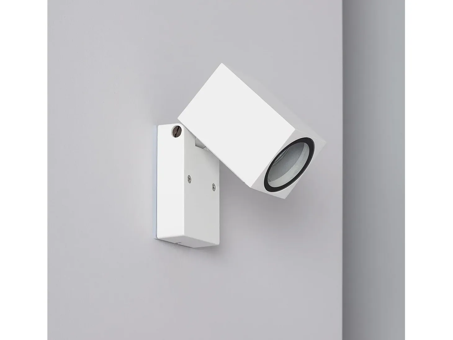 Aplique de Pared Exterior Aluminio Cuadrado Onuba Blanco