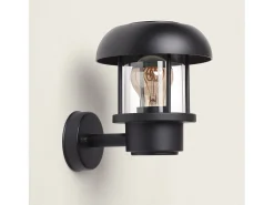Aplique de Pared Exterior Aluminio Graham Negro
