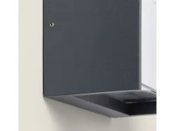 Aplique de Pared Exterior LED 12W Aluminio CCT Seleccionable Doble Difusor Arelien Iridix Antracita