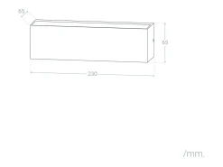 Aplique de Pared Exterior LED 10W Iluminación Doble Cara Rectangular Negro Lena 2700K Blanco Cálido