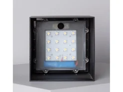 Aplique de Pared Exterior Solar LED 2W con Detector de Movimiento Radar Eros 4000K Blanco Neutro