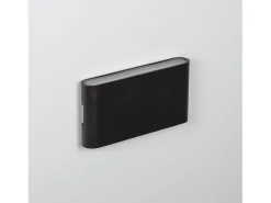 Aplique de Pared Exterior LED 12W Aluminio Iluminación Doble Cara Vesta Negro 2700K Blanco Cálido