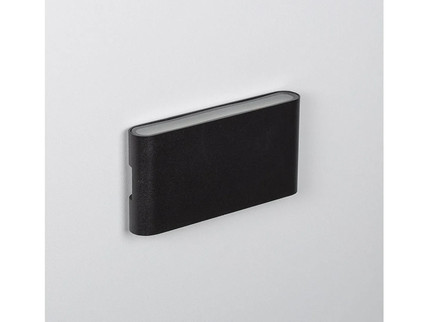 Aplique de Pared Exterior LED 12W Aluminio Iluminación Doble Cara Vesta Negro 2700K Blanco Cálido