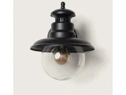 Aplique de Pared Exterior Aluminio Lurnea Negro
