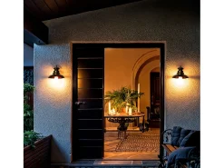 Aplique de Pared Exterior Aluminio Lurnea Negro