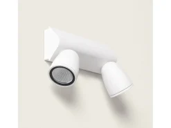 Aplique de Pared Exterior LED 12W Aluminio Abel Large Dos Focos Gris Oscuro