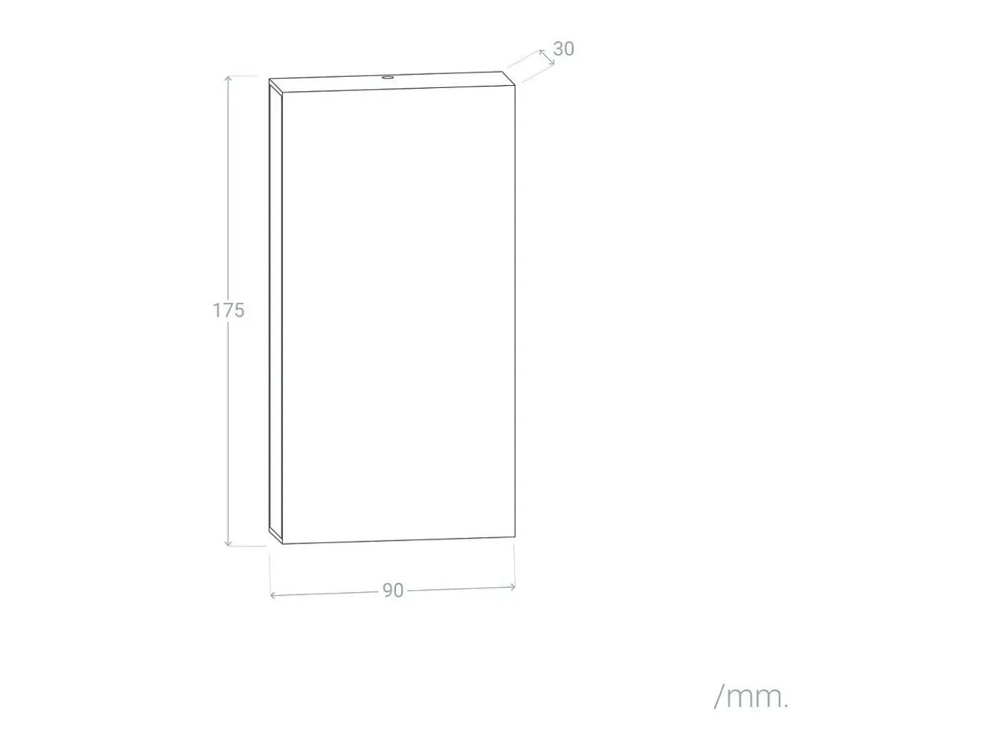 Aplique de Pared Exterior LED 10W Iluminación Doble Cara Rectangular Blanco Luming II 4000K Blanco Neutro