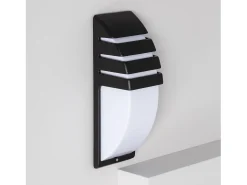 Aplique de Pared Exterior Aluminio Titus Grid Negro