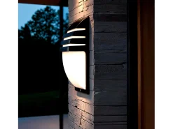 Aplique de Pared Exterior Aluminio Titus Grid Negro