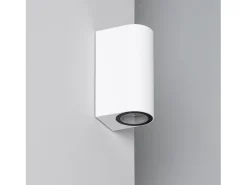 Aplique de Pared Exterior Iluminación Doble Cara Gala Blanco Blanco
