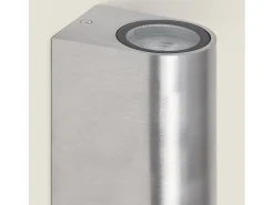 Aplique de Pared Exterior Aluminio Iluminación Doble Cara Big Gala Plateado