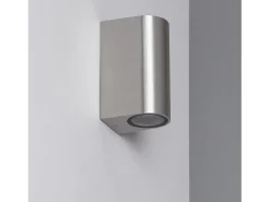 Aplique de Pared Exterior Aluminio Iluminación Doble Cara Big Gala Plateado