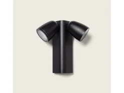 Aplique de Pared Exterior Aluminio Abel Dos Focos Gris Oscuro