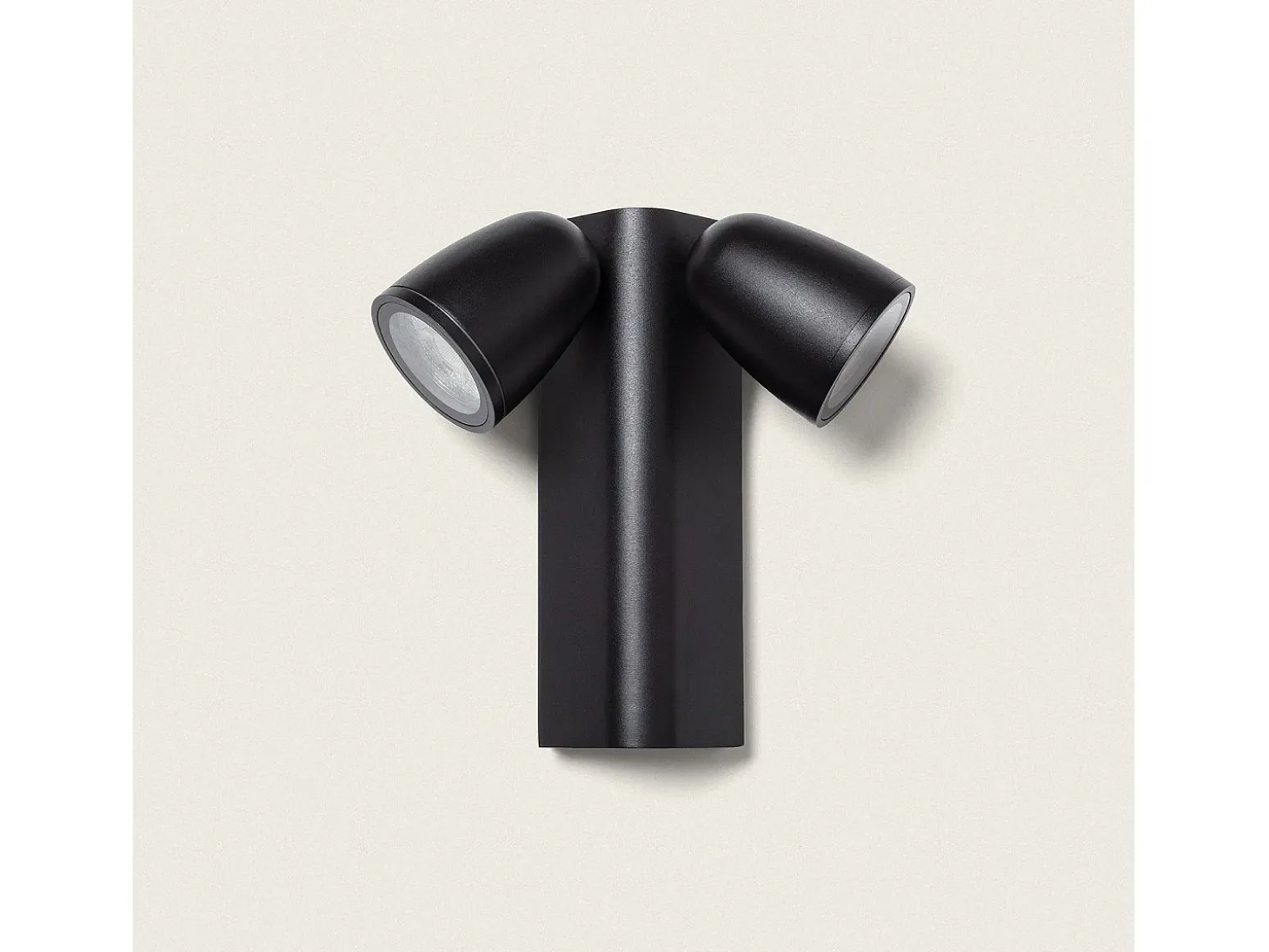 Aplique de Pared Exterior Aluminio Abel Dos Focos Gris Oscuro