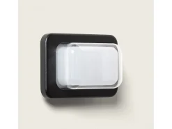 Aplique de Pared Exterior LED 10W Iluminación Rectangular Negro Gulpos Negro Mate