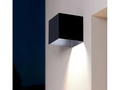 Aplique de Pared Exterior Solar LED 2W con Detector de Movimiento Radar Eros 3000K Blanco Cálido