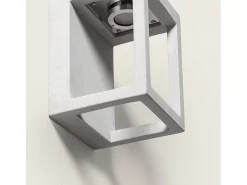 Aplique de Pared Exterior LED Regulable 6W Cemento Varex Gris Piedra