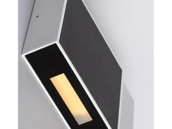 Aplique de Pared Exterior LED 6W de Aluminio Roma Negro 3000K Blanco Cálido