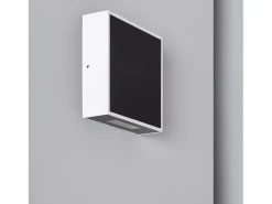 Aplique de Pared Exterior LED 6W de Aluminio Roma Negro 3000K Blanco Cálido