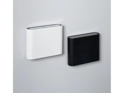 Aplique de Pared Exterior LED 6W Iluminación Doble Cara Cuadrado Negro Luming 4000K Blanco Neutro