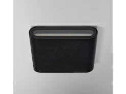 Aplique de Pared Exterior LED 6W Iluminación Doble Cara Cuadrado Negro Luming 4000K Blanco Neutro