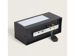 Aplique de Pared Exterior Acero Inoxidable con Detector de Movimiento Gakom Opal Negro