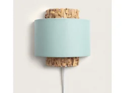 Aplique de Pared Fibras Naturales Orleans Verde Celadón
