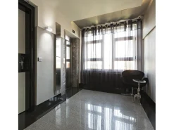 Aplique de pared IONA estilo moderno - L. 18 cm -E27 ø45 - 40W - aluminio y negro - IP44 - up&down