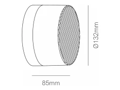 Aplique de pared LED Beneito Faure Oma de 8 W, IP65, interruptor CCT 2000 K/2800 K/4000 K, aplique vintage de aluminio, blanco