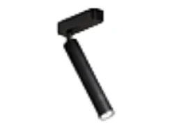 Aplique de pared LED cilíndrico negro orientable BAMBU Perenz
