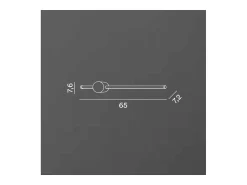 Aplique de pared LED CLOCK en aluminio 12W 3000K Perenz 65 cm Blanco
