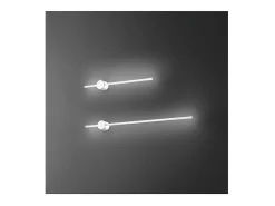 Aplique de pared LED CLOCK en aluminio 20W 3000K Perenz 97 cm Blanco