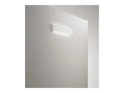 Aplique de pared LED de 12 W, pintable en yeso blanco mate, 3000 K, 960 lm, difusor coloreable - Perenz - Blanco