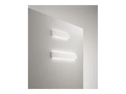 Aplique de pared LED de 12 W, pintable en yeso blanco mate, 3000 K, 960 lm, difusor coloreable - Perenz - Blanco