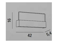 Aplique de pared LED Ghost White 6858 B CT Perenz