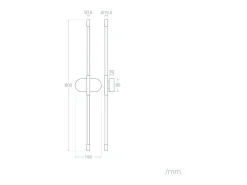 Aplique de Pared LED 11W de Metal InterLight Dorado