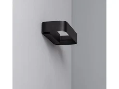 Aplique de Pared LED 9W de Aluminio Deves Negro 2700K Blanco Cálido