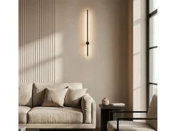 Aplique de Pared Lineal LED 15W de Metal Big DeLux Negro