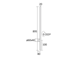 Aplique de Pared Lineal LED 10W Metal Houston Negro