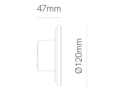 Aplique de pared Mac Mini blanco - Aplique LED de 6 W con interruptor CCT, 2700 K/3200 K/4000 K, aluminio, 360 grados - Beneito & Faure