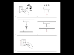 Aplique de pared Mac Mini de madera - Aplique LED de pared de 6 W con interruptor CCT 2700K/3200K/4000K en aluminio, aplique de pared 360 grados