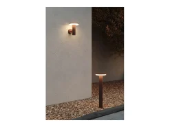 Aplique de pared Mac negro - Aplique LED de 12 W con interruptor CCT 2700K/3200K/4000K, aplique de pared de aluminio - Beneito & Faure