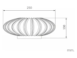 Aplique de Pared Metal Ronith ILUZZIA Dorado