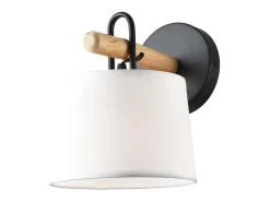 Aplique de pared modelo Arolas acabado negro 22 cm(alto) 17 cm(ancho) 21 cm(largo)