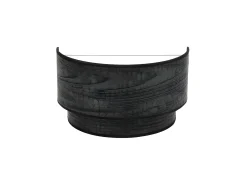 Aplique De Pared Modelo Doble Smile Color Madera Negra