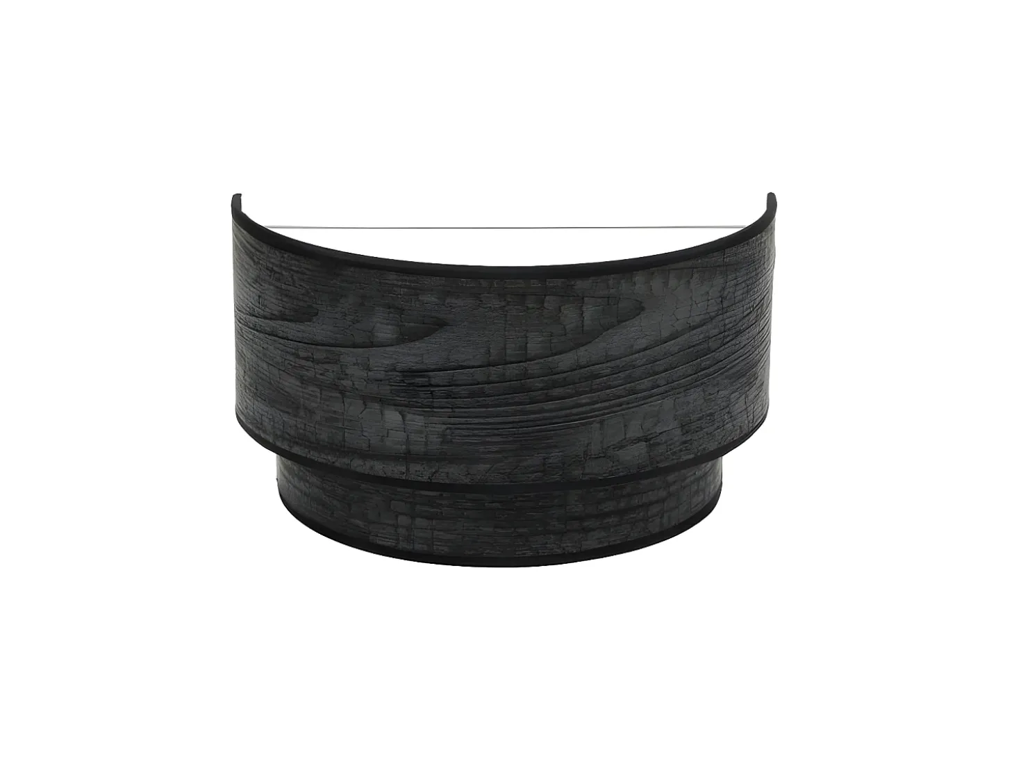 Aplique De Pared Modelo Doble Smile Color Madera Negra