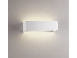 Aplique de pared RETT de estilo moderno - Longitud 25 cm - LED SMD 8W - 790lm -3K - up&down - aluminio - blanco - IP20