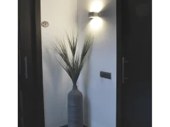 Aplique de pared RETT de estilo moderno - Longitud 12 cm - LED SMD 5W - 450lm -3K - up&down - aluminio -negro - IP20